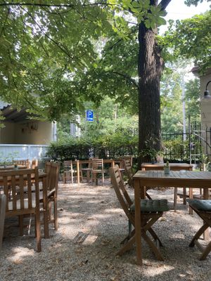 Pleasant, shaded courtyard.    at Hummel in Graz