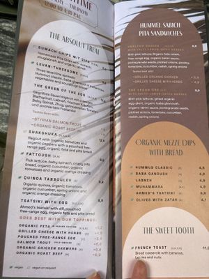 Good vegan options, clearly marked.  at Hummel in Graz