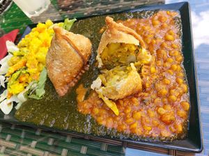 Samosa Meal at Himalaya Masala in Graz
