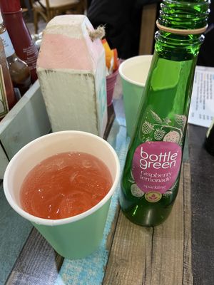 Raspberry lemonade   at Flissys Coffee Shop in Thurstaston