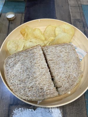 Fish-less finger sandwich   at Flissys Coffee Shop in Thurstaston