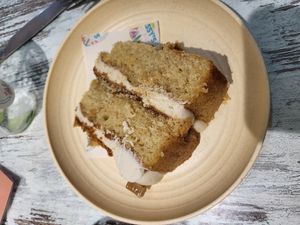 Biscoff cake at Flissys Coffee Shop in Thurstaston