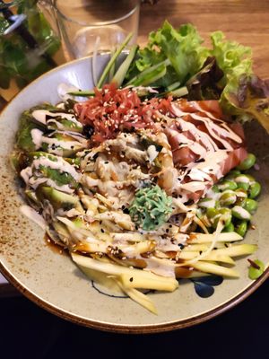 Sushi bowl at To80 vegan in Cologne