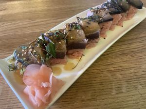 Eggplant sushi    at To80 vegan in Cologne