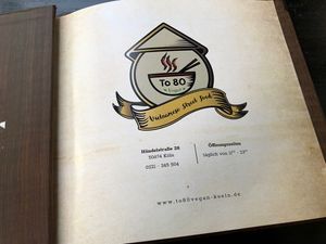 Adresse, Öffnungszeiten, Homepage / adress, opening hours, homepage  at To80 vegan in Cologne