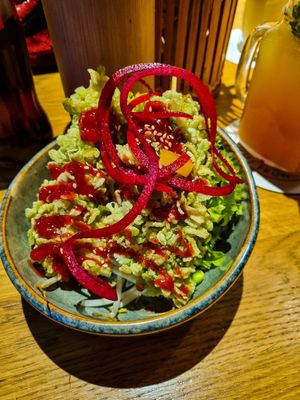 Tofu ummantelt mit Reisflocken at To80 vegan in Cologne