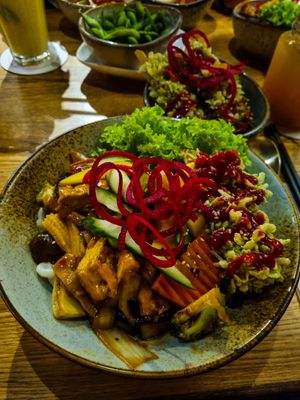 Udon noodles at To80 vegan in Cologne