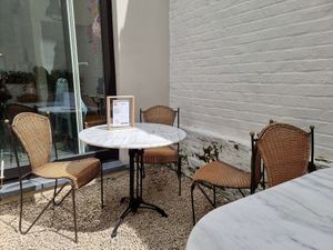 Terrace at the back at Plant Dragon in Leuven