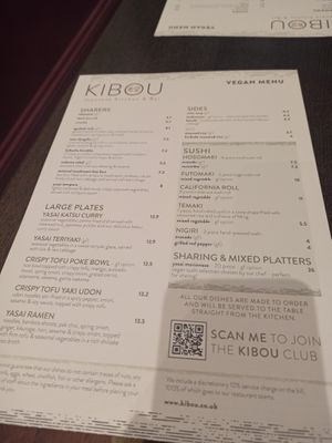 Yes at KIBOU Japanese Kitchen & Bar in Bristol