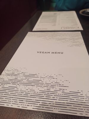 Fully dedicated vegan menu at KIBOU Japanese Kitchen & Bar in Bristol