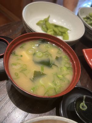 Miso soup   at KIBOU Japanese Kitchen & Bar in Bristol