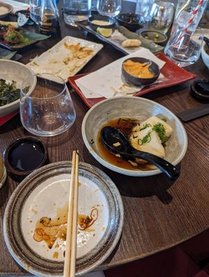 Agedashi tofu at KIBOU Japanese Kitchen & Bar in Bristol