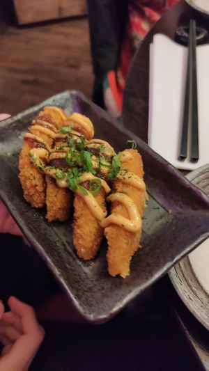 Vegan croquettes starter at KIBOU Japanese Kitchen & Bar in Bristol