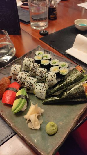 20 sushi platter (supposed to be sharing) at KIBOU Japanese Kitchen & Bar in Bristol