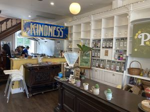 Downstairs   at Kindness Cafe in Todmorden