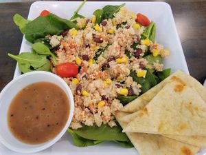 Black Bean Quinoa Salad at Just Love Coffee Cafe in Valdosta