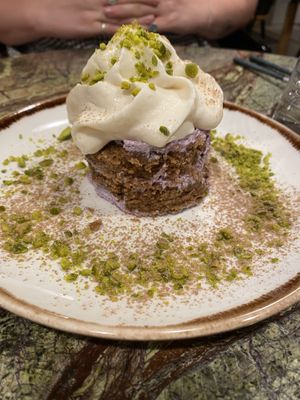 blueberry and pistachio tiramisu   at Jardineiro - Vegan Kitchen in Porto