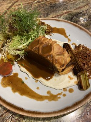 Wellington with cauliflower purée   at Jardineiro - Vegan Kitchen in Porto