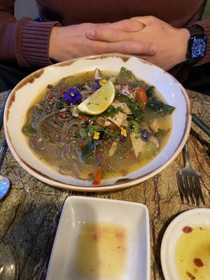 Noodle soup dish. Wasn’t the best  at Jardineiro - Vegan Kitchen in Porto