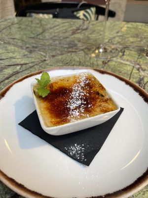 Vegan crème brûlée   at Jardineiro - Vegan Kitchen in Porto