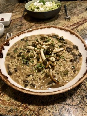 Mushroom risotto  at Jardineiro - Vegan Kitchen in Porto