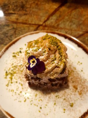 Blueberry tiramisu 💜  at Jardineiro - Vegan Kitchen in Porto