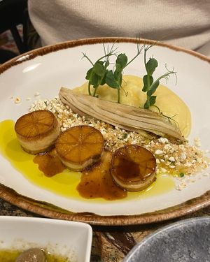 Puré com "vieiras”  at Jardineiro - Vegan Kitchen in Porto