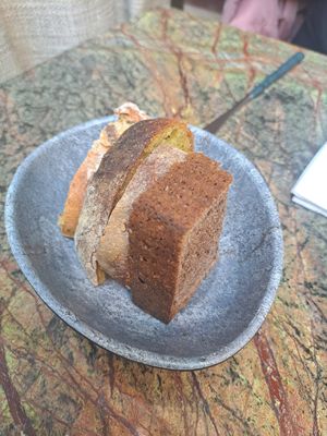 Nothing boring about the bread! at Jardineiro - Vegan Kitchen in Porto