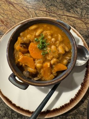 Tripe Porto style with wild rice  at Jardineiro - Vegan Kitchen in Porto