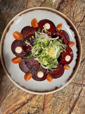 Beetroot Carpaccio 😋   at Jardineiro - Vegan Kitchen in Porto