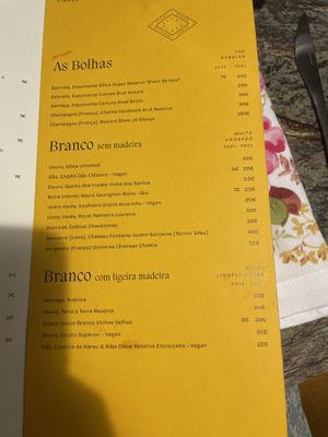 Wines April 2024 - not all are vegan   at Jardineiro - Vegan Kitchen in Porto