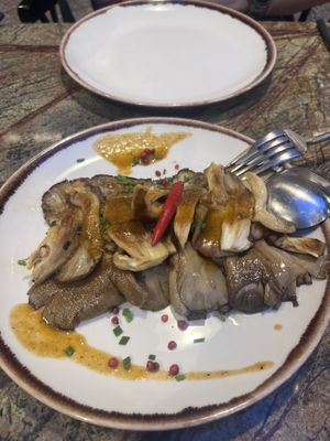 Mushroom starter (amazing!!)  at Jardineiro - Vegan Kitchen in Porto