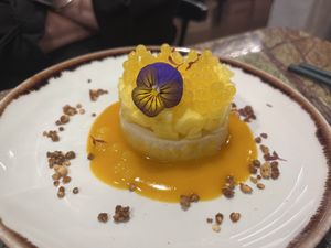 Panna cotta (partner didn’t enjoy)  at Jardineiro - Vegan Kitchen in Porto