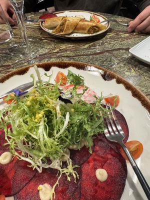 Beetroot carpaccio #Veganuary at Jardineiro - Vegan Kitchen in Porto
