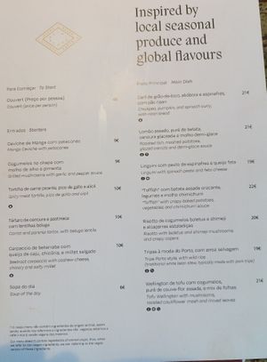 Menu 1 at Jardineiro - Vegan Kitchen in Porto