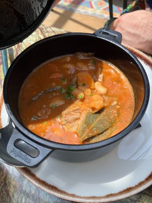 tripe dish - meh and sausage in traces at Jardineiro - Vegan Kitchen in Porto