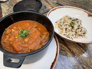 Tripe soup  at Jardineiro - Vegan Kitchen in Porto