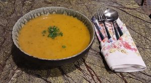 Carrot Soup at Jardineiro - Vegan Kitchen in Porto