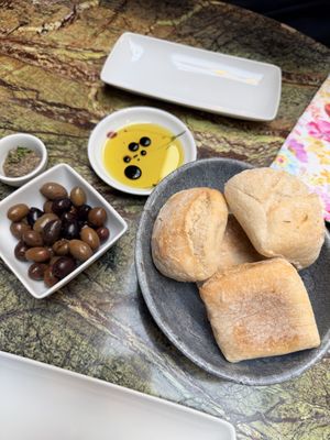 Bread was hard olives were good   at Jardineiro - Vegan Kitchen in Porto