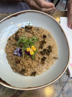 Mushroom risotto   at Jardineiro - Vegan Kitchen in Porto