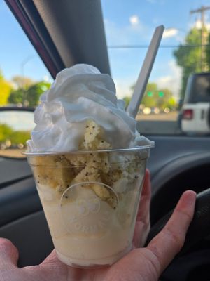 lemon poppyseed muffin at Normal Ice Cream in Salt Lake City