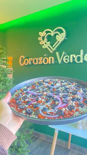 Pizza 🍕 Vegana   at Corazon Verde in Queretaro