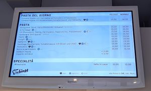 Menu, heart for vegan at Tschingg - Oerlikon in Zurich