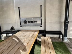 Outdoor seating   at SloDoCo in Atascadero