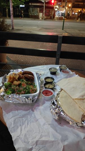 (this photo was taken somewhere else) at El Palacio Del Falafel in Montevideo