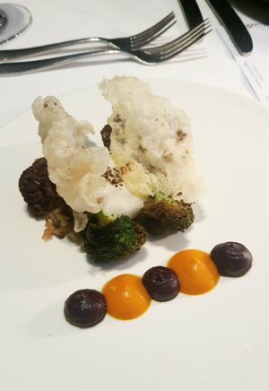 second course: Heirloom cauliflower and broccoli at The Restaurant Pendolino in Sydney
