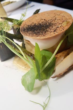 La morra leek and mushroom pie - close-up at The Restaurant Pendolino in Sydney