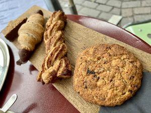 vegan danishes / cookies  at Um in Basel