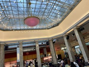 inside restaurant  at Um in Basel