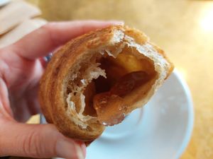 Croissant 2 eur at Bistrot Fidelio in Pienza